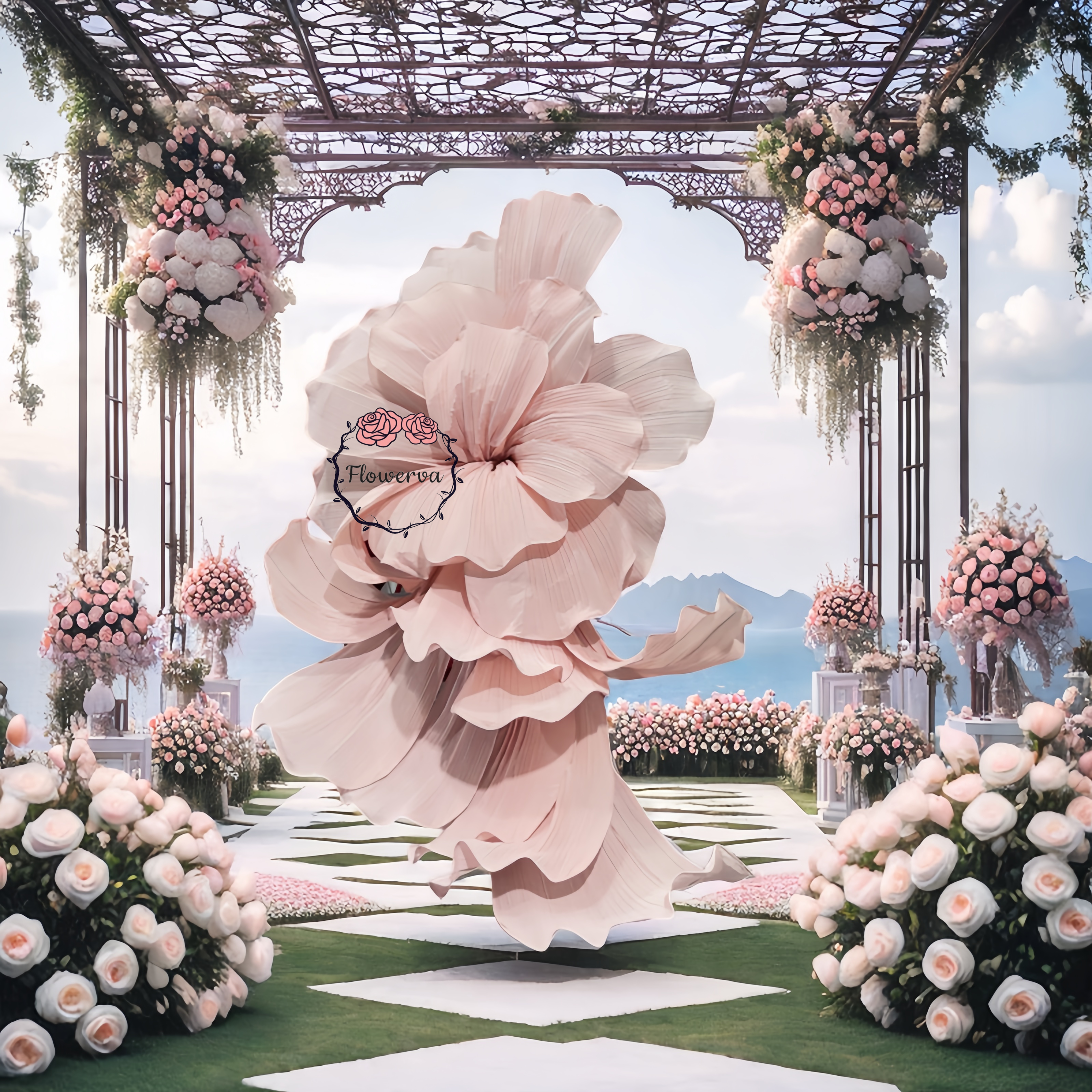 Flowerva Giant Flying Sky Wedding Event Decor