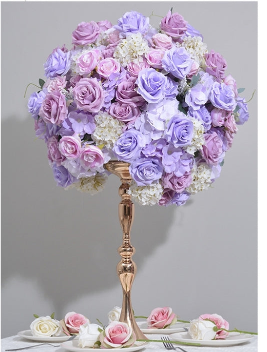 The New 5d Simulated Hydrangea Rose Flower Wedding Table Flower Ball Stage Scene Layout Exhibition Hall Decoration