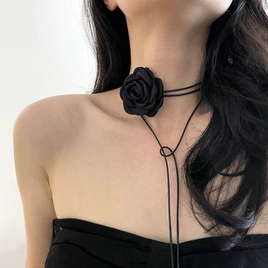 Camellia-inspired Luxurious Floral Necklace