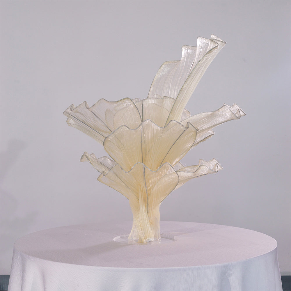 Flowerva Table Flower Wedding Decoration Yellow Skin 60cm