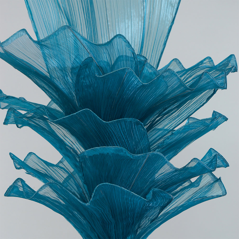Flowerva "Ocean Love" Floral Installation Deep Lake Blue 100cm