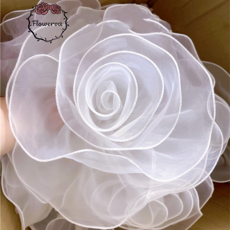 Flowerva Super Fluffy Organza Flower Wedding Decor