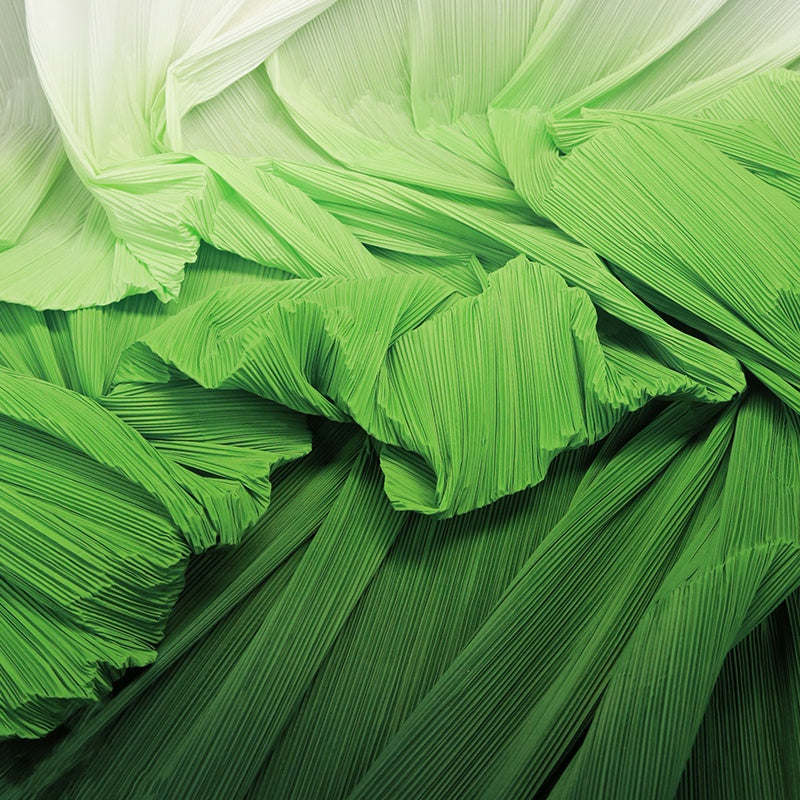 Flowerva Pleated Gradient Color Textured Fabric Handmade DIY Decoration