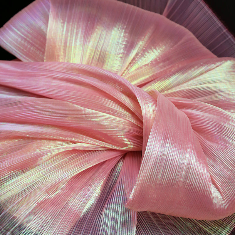 Tissu Organza plissé Texture sirène, décoration de mariage, conception de robe de mariée