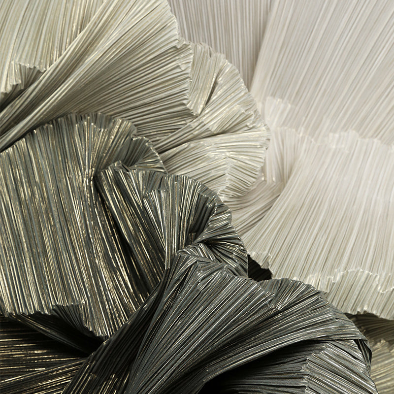 Gradient Hot Gold Stamping Wrinkle Pleating Texture Fabric Wedding Decoration