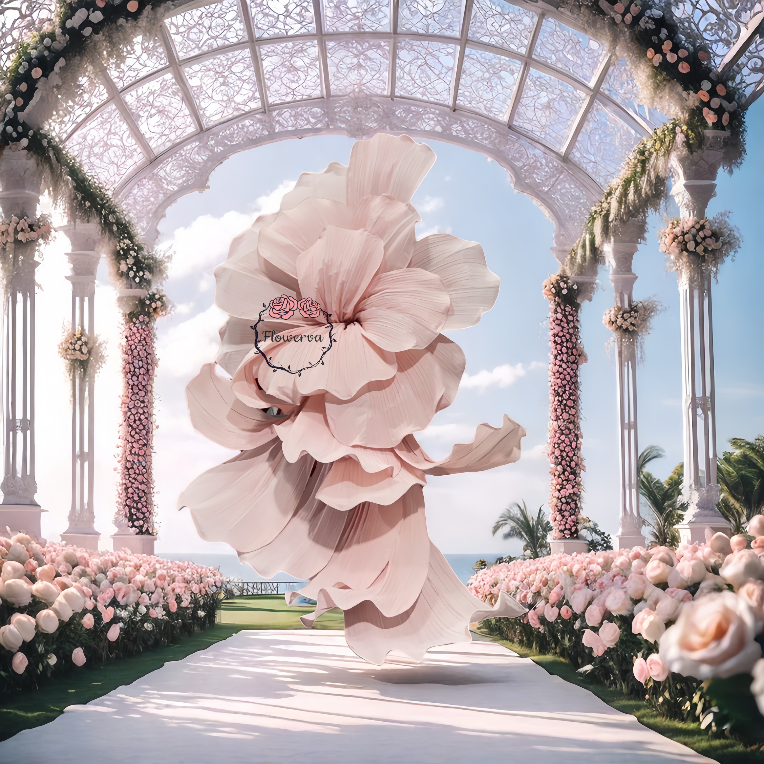 Flowerva Giant Flying Sky Wedding Event Decor