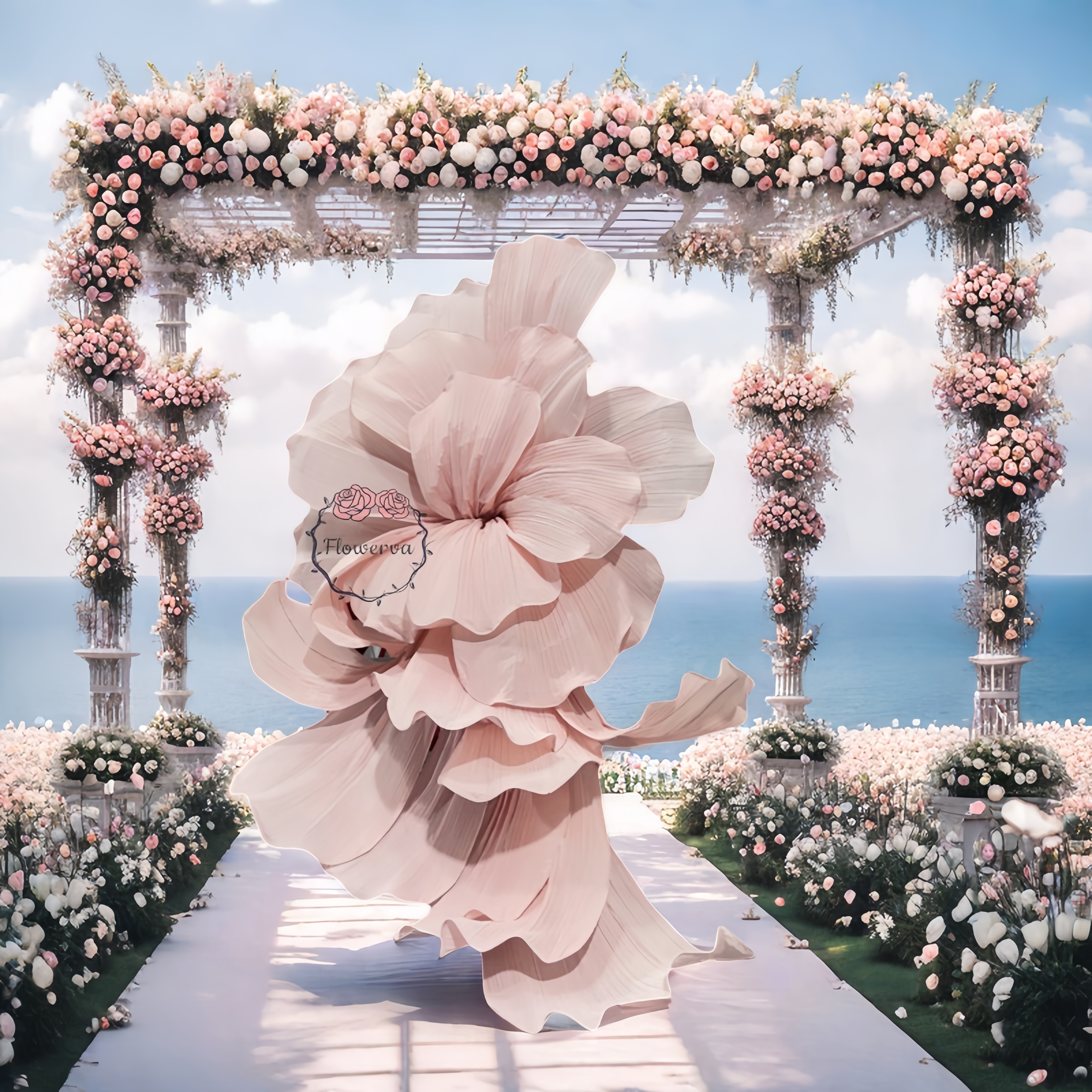Flowerva Giant Flying Sky Wedding Event Decor