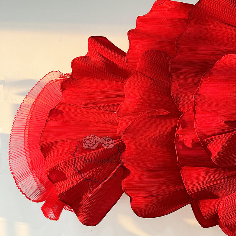 Flowerva Giant Red Floral Wedding Backdrop