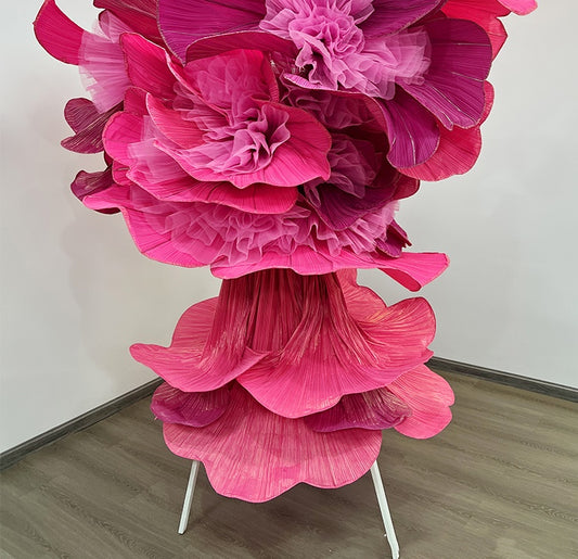 Solid Color Hot Gold Stamping Wrinkle Pleating Texture Fabric Wedding Decoration