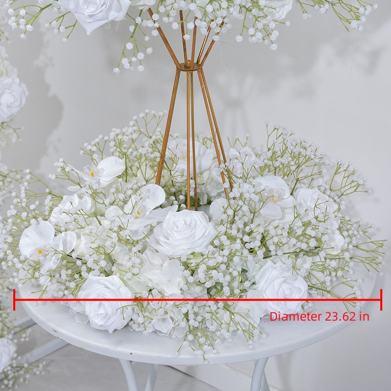 New 5d Full Star Flower Row Wedding Arch Decoration Long Row Flower Wedding Table Window Display Road Lead Flower Ball