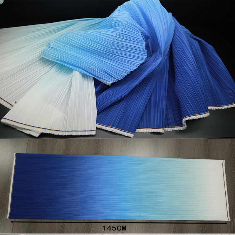 Flowerva Pleated Gradient Color Textured Fabric Handmade DIY Decoration