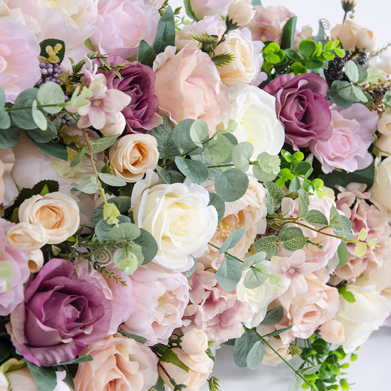 Flowerva rouge Rose décoration de mariage fond Kt conseil Floral tenture murale fleur pointue Arrangement de mariage fleurs murales