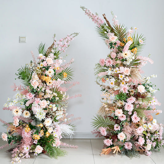 Flowerva Simulated Floral Decoration Horn Arch Wedding Background Decoration