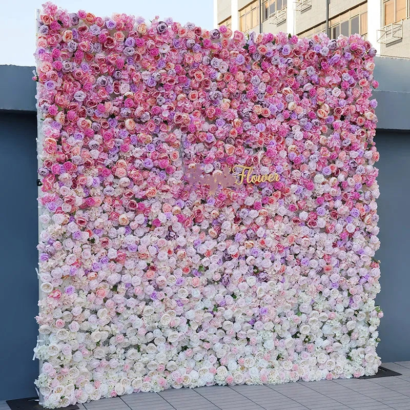 Flowerva Blush Pink and White Dreamy Floral Decor Backdrop Wedding Decor