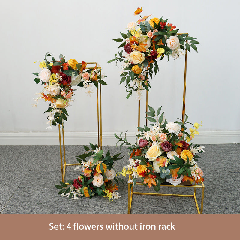 Flowerva New 5D Black Feather Fabric Flower Wall Wedding Backdrop Decor Birthday Party Event Props Window Display Cloth Green Plants Wall