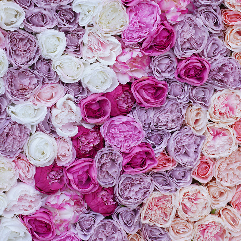 Flowerva New 5D Black Feather Fabric Flower Wall Wedding Backdrop Decor Birthday Party Event Props Window Display Cloth Green Plants Wall