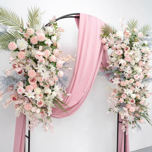 Cameo Brown Color Simulated Floral Arch Wedding Stage Birthday Event Decoration Flowers