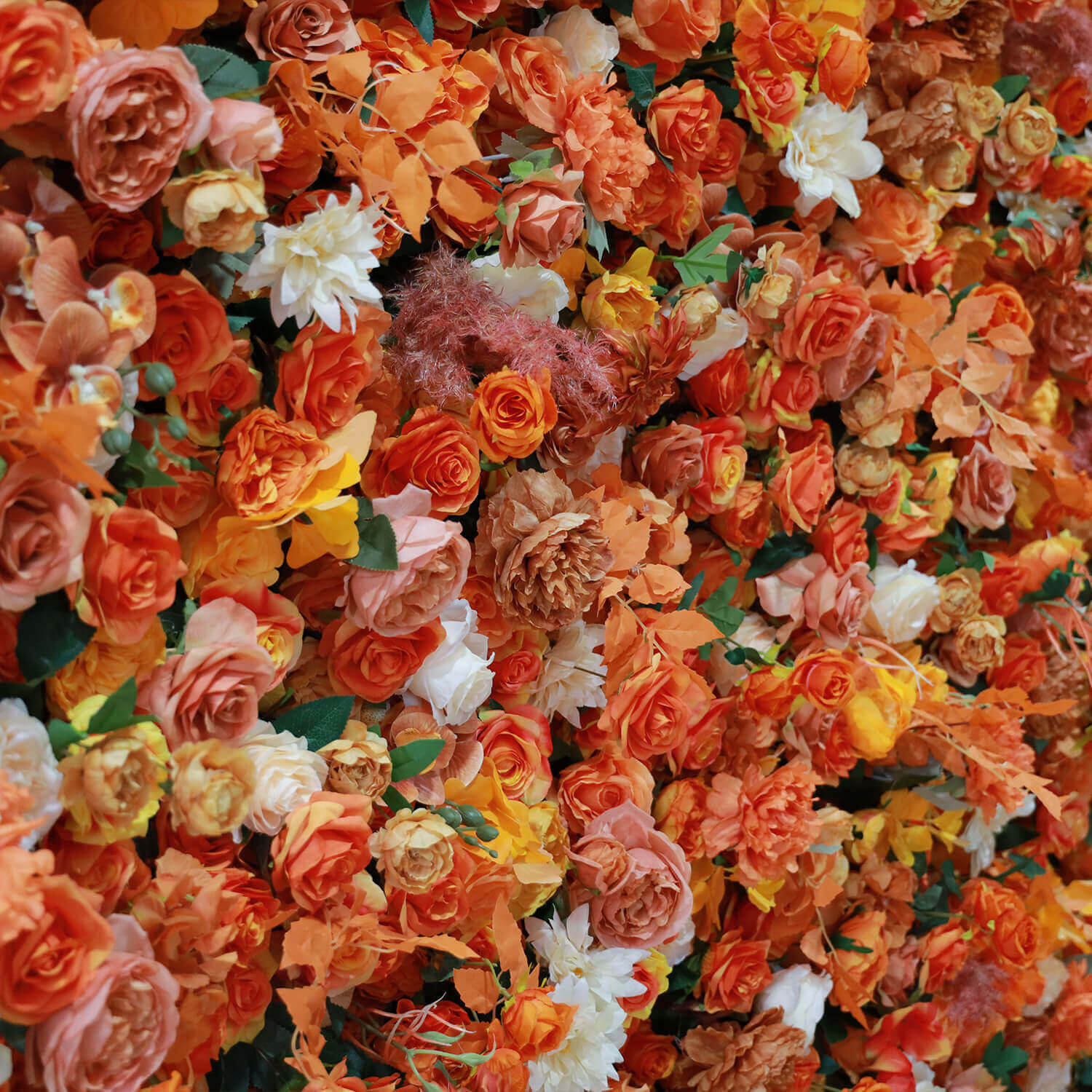 Flowerva Glamorous Rose Bouquet Wall Ensemble Scène de mariage Décoration florale