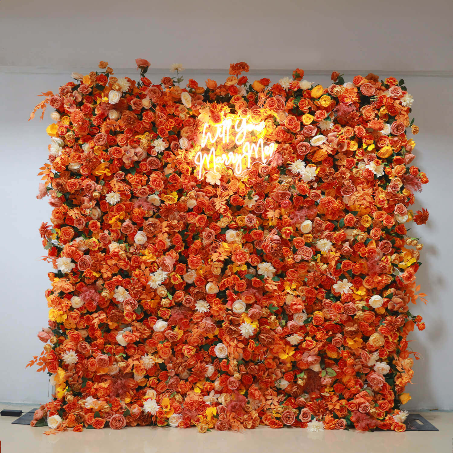 Flowerva Glamorous Rose Bouquet Wall Ensemble Wedding Scene Floral Decoration