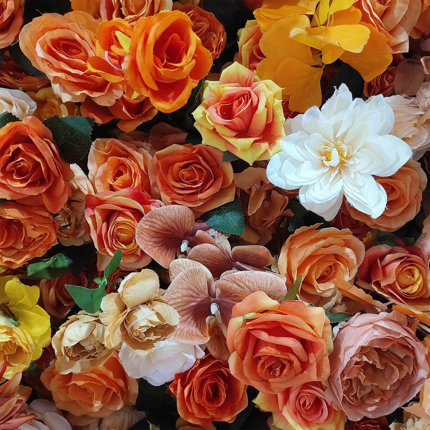 Flowerva Glamorous Rose Bouquet Wall Ensemble Wedding Scene Floral Decoration