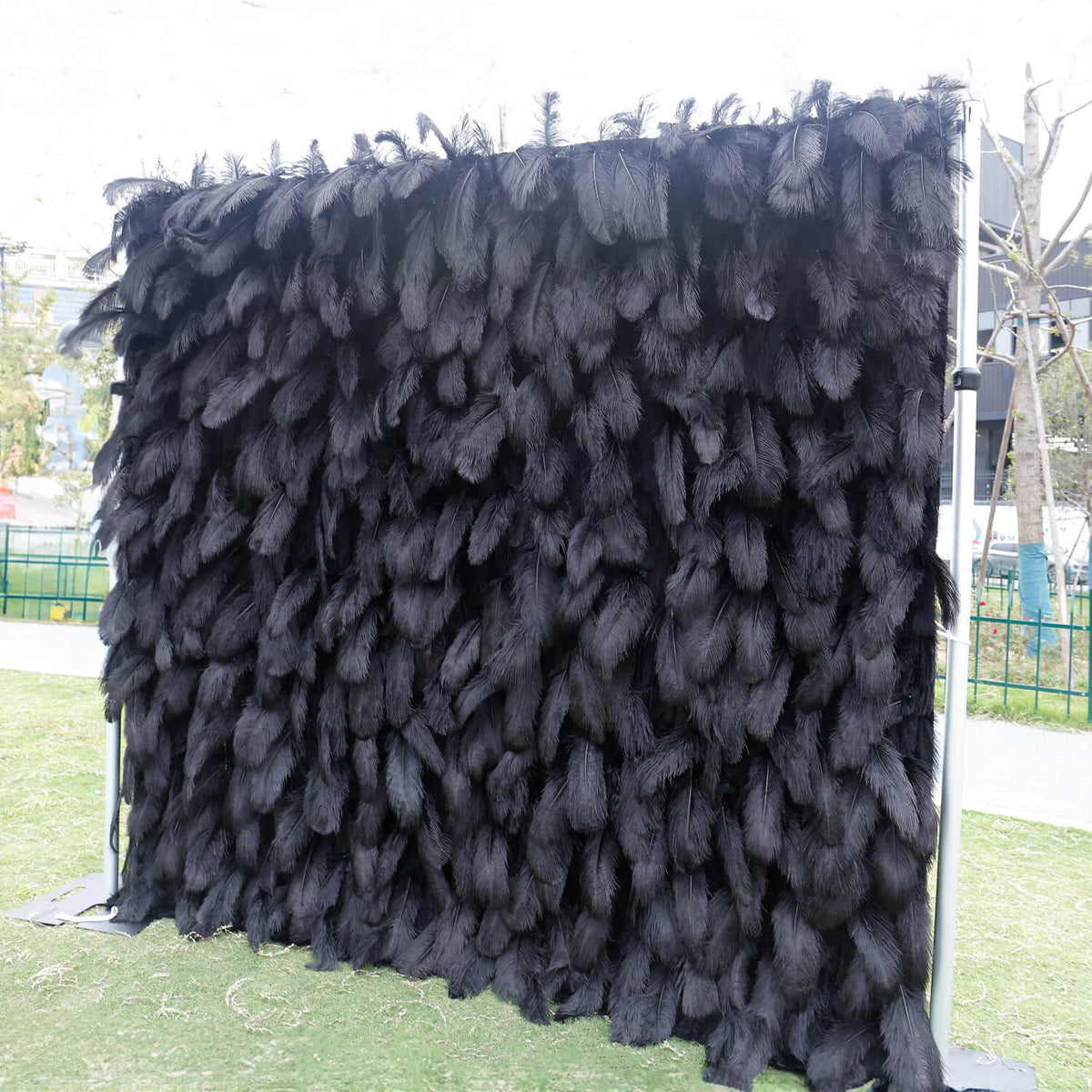 Flowerva Stunning Balck Rose Cascade Flower Wall Flower wall