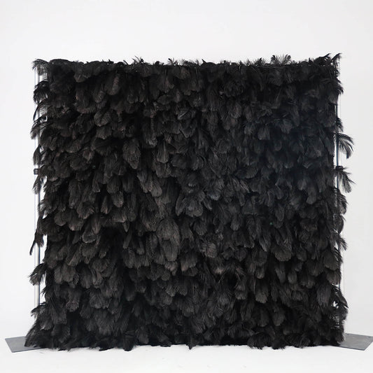 Flowerva Stunning Balck Rose Cascade Flower Wall Flower wall