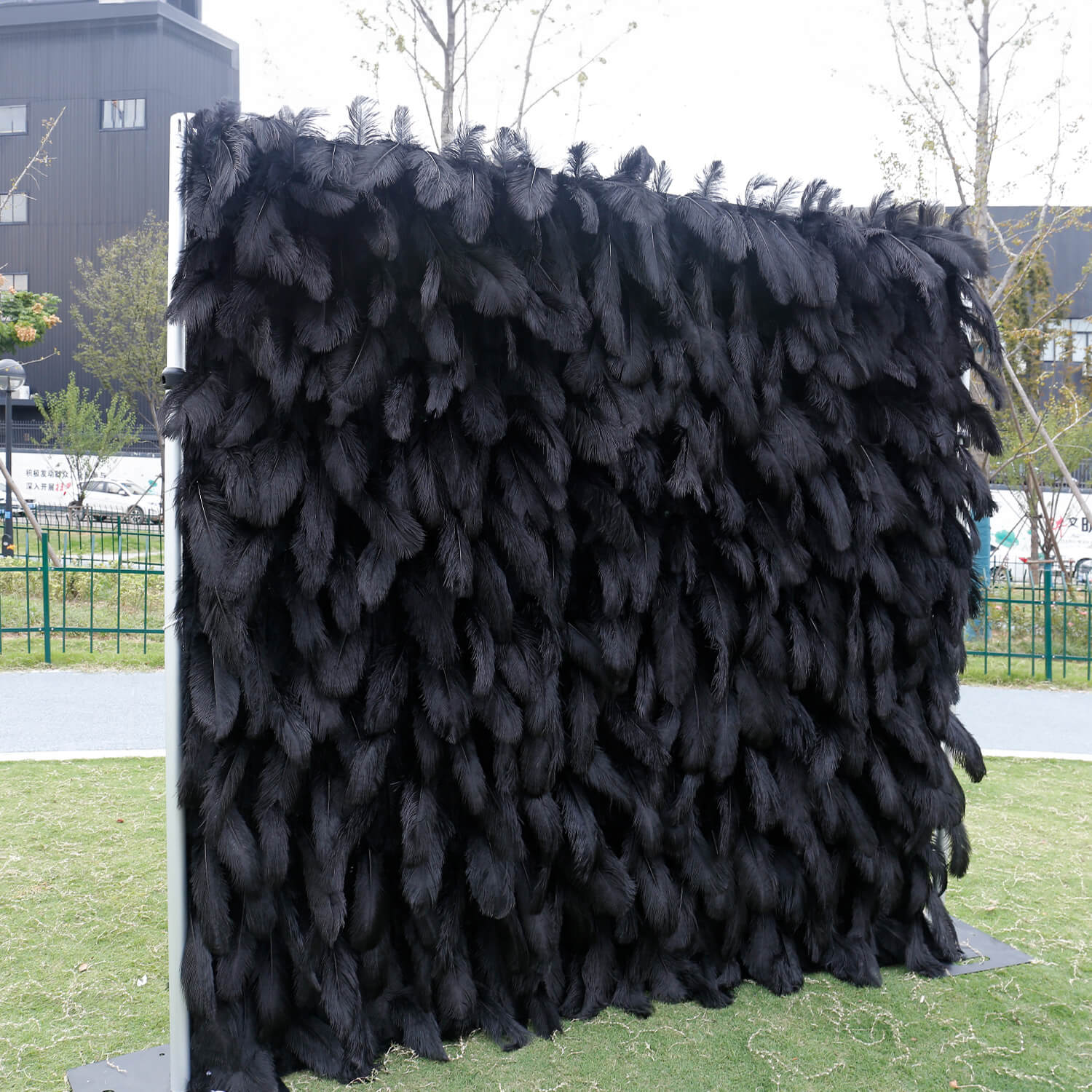Flowerva Stunning Balck Rose Cascade Flower Wall Flower wall