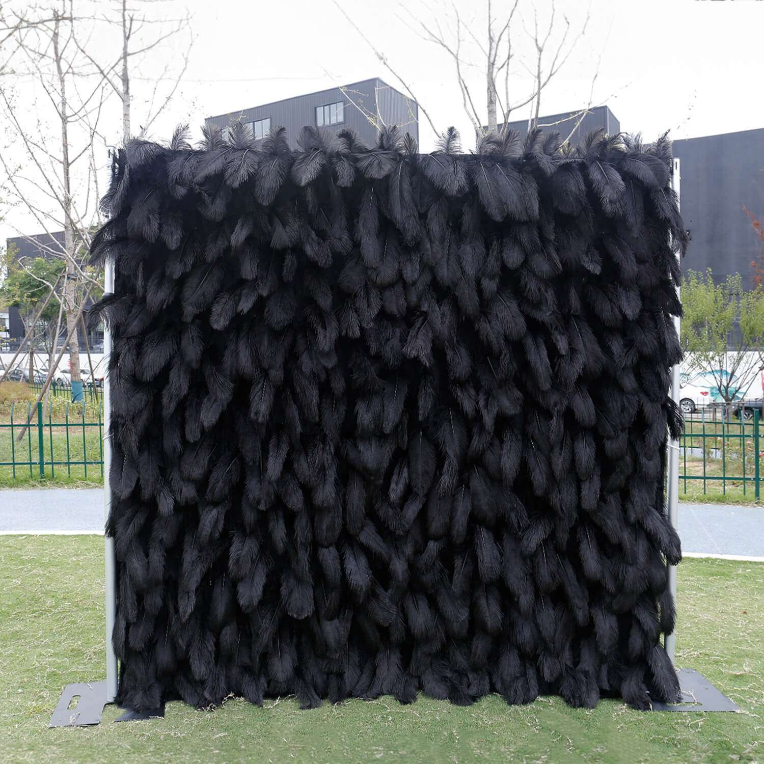 Flowerva Stunning Balck Rose Cascade Flower Wall Flower wall
