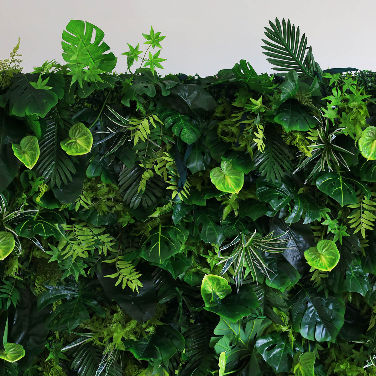 Flowerva Enchanting Verdant Green Floral Wall Decor Party Stage Floor Flower Arrangement