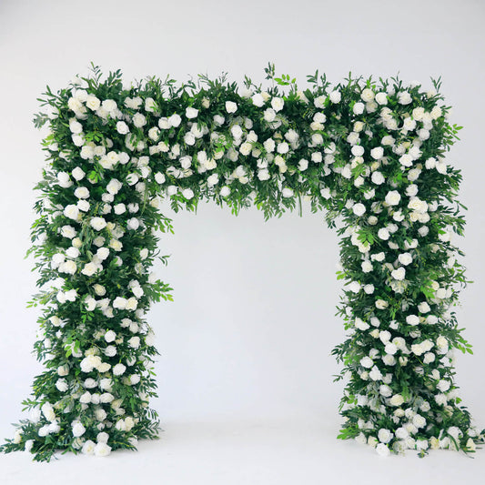 Flowerva Enchanting Verdant Green Arch Floral Wall Wedding Party Decor