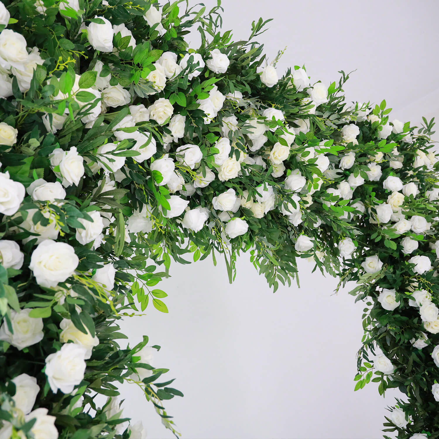 Flowerva Enchanting Verdant Green Arch Floral Wall Wedding Party Decor