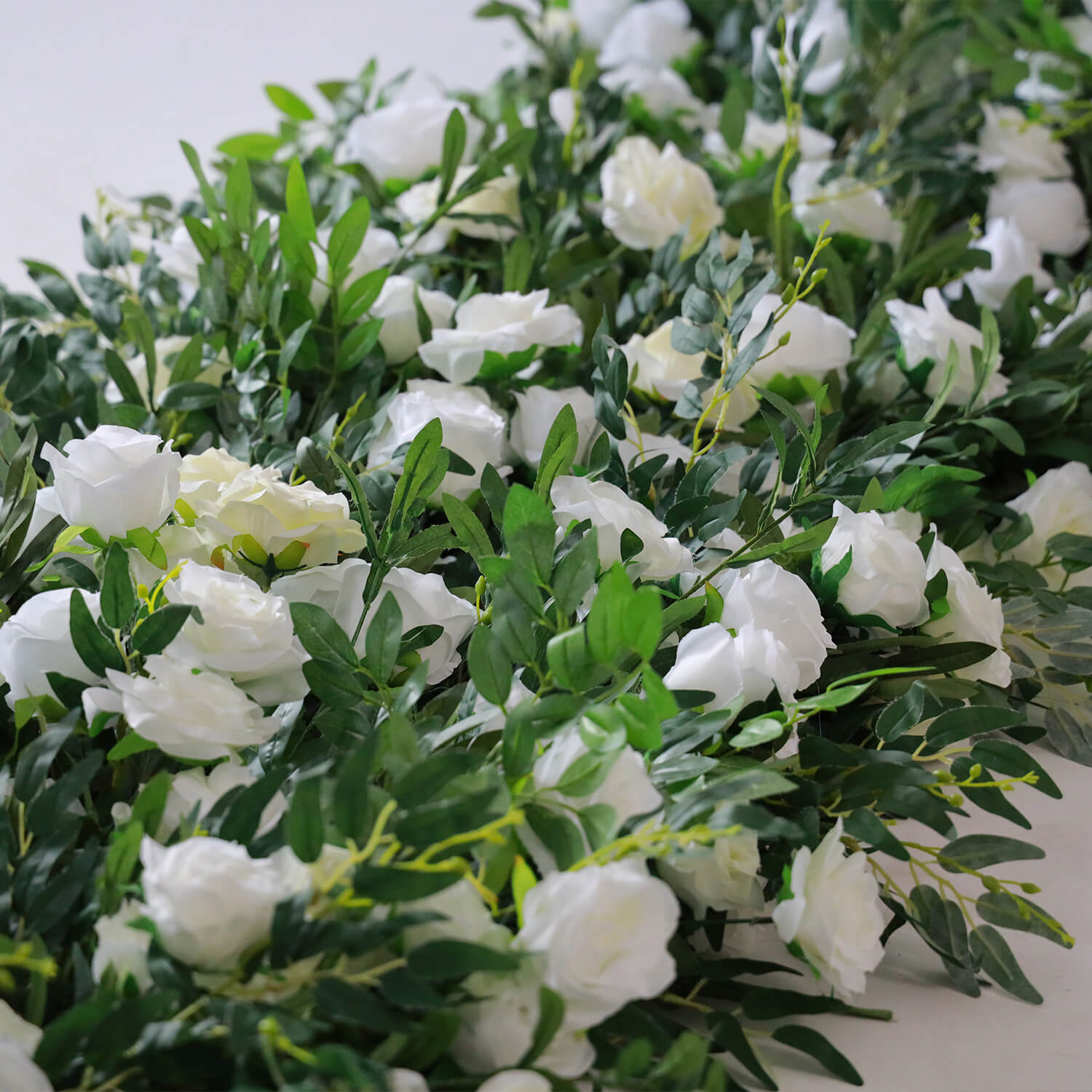 Flowerva Enchanting Verdant Green Arch Floral Wall Wedding Party Decor