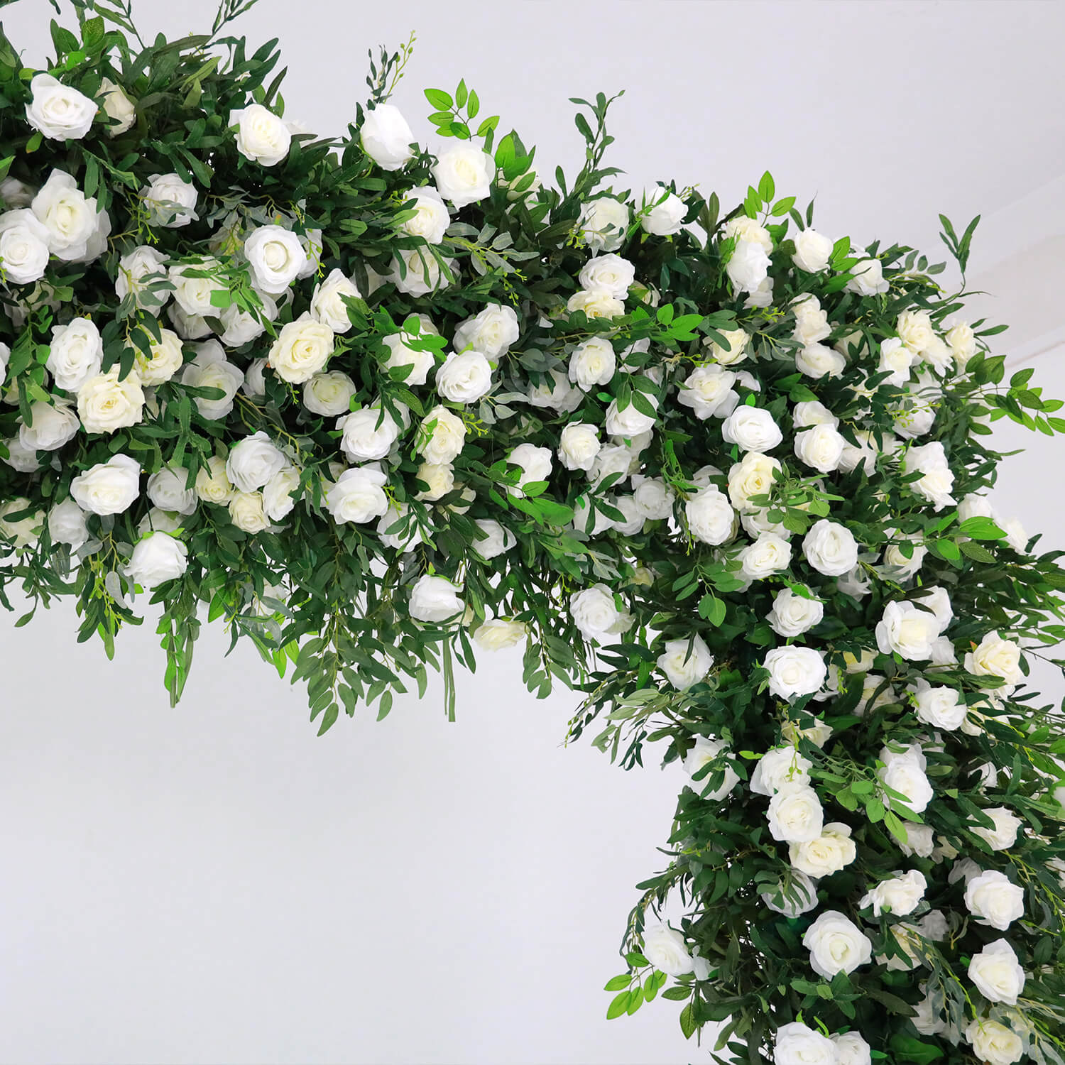 Flowerva Enchanting Verdant Green Arch Floral Wall Wedding Party Decor