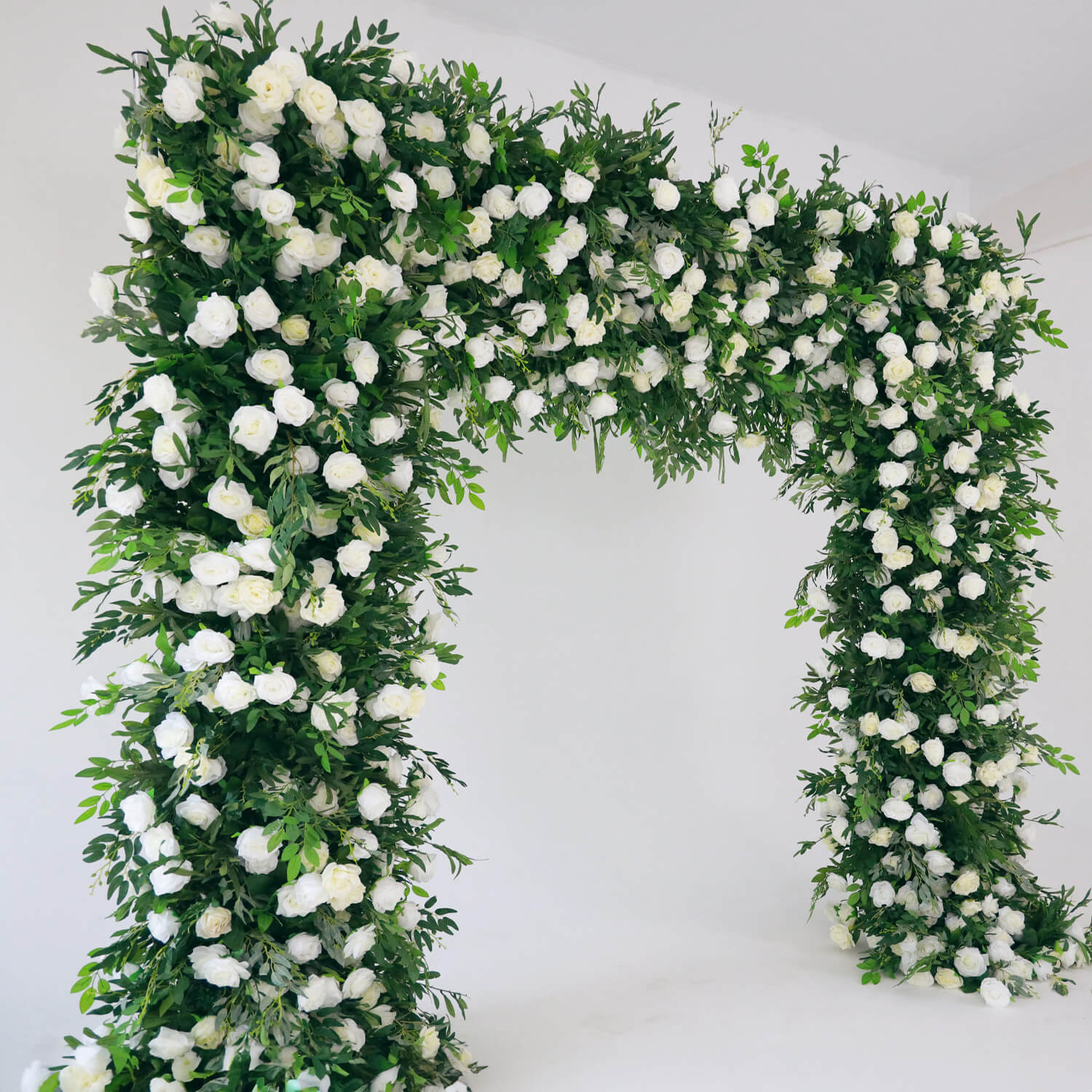 Flowerva Enchanting Verdant Green Arch Floral Wall Wedding Party Decor