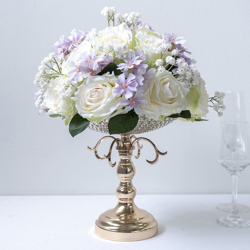 Flowerva Pastoral 30cm Rose Flower Ball Wedding Party Table Center Bonquet Arrangemen