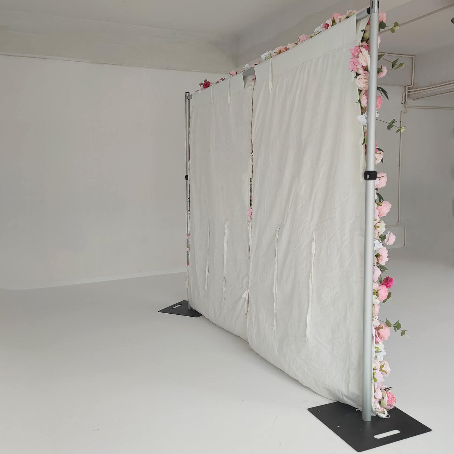 Flowerva Pink Romantic Blooms Wedding Floral Wall Scene Decor