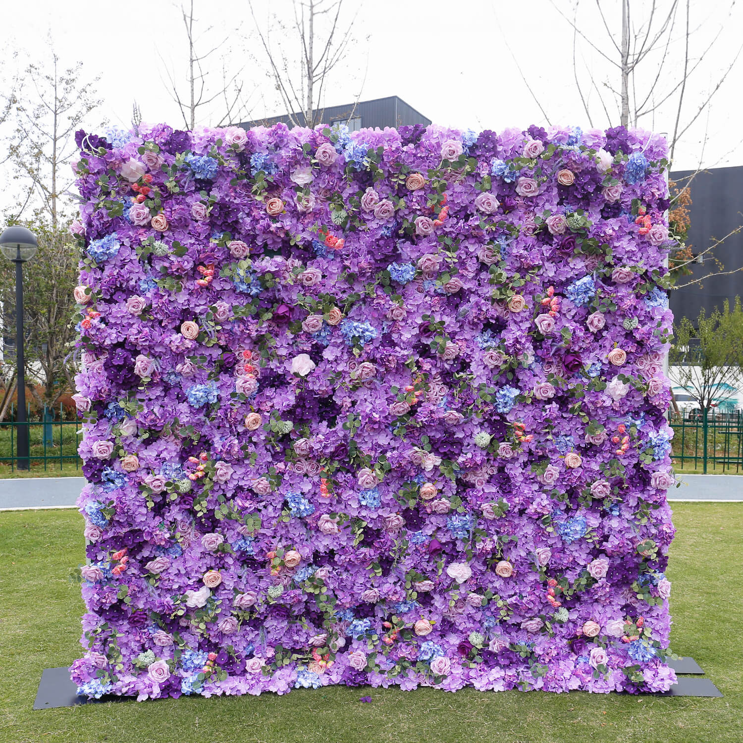 Flowerva Regal Purple Elegant Floral Wall Decor