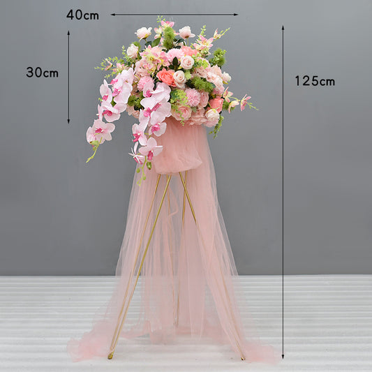 Flowerva Tripod Flower Basket Simulated Flower Wedding Guide Decoration