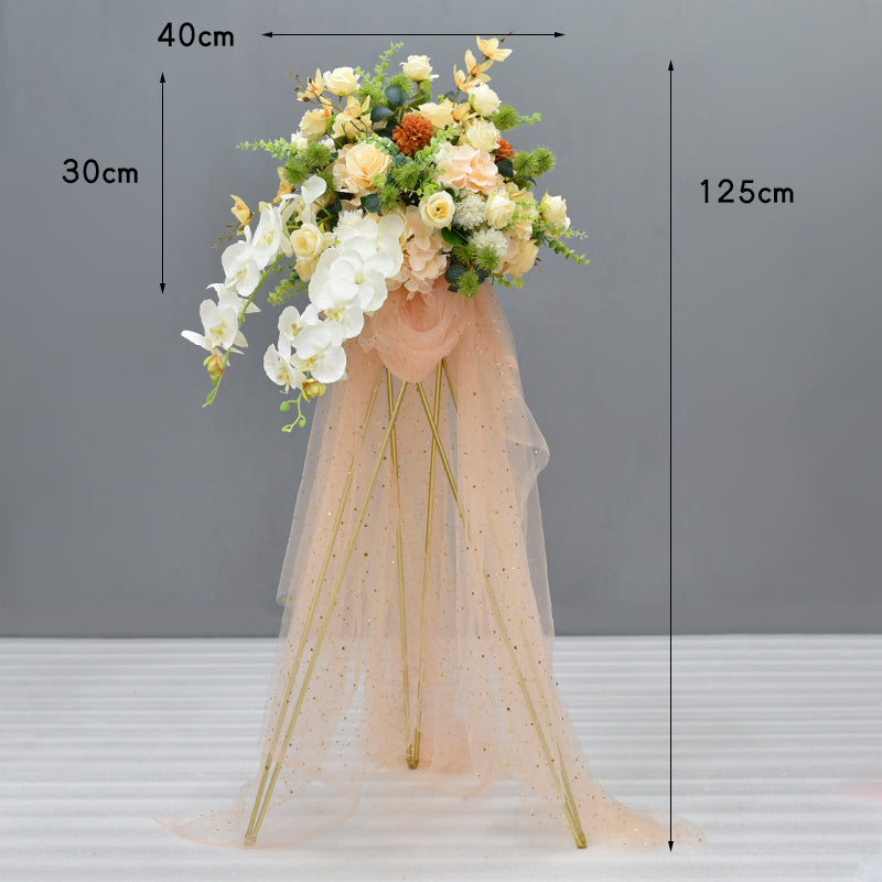 Flowerva Tripod Flower Basket Simulated Flower Wedding Guide Decoration