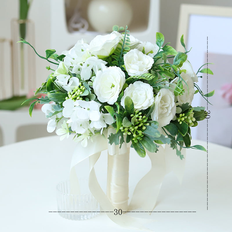 Flowerva French Noble Artificial Flowers Wedding Bouquet