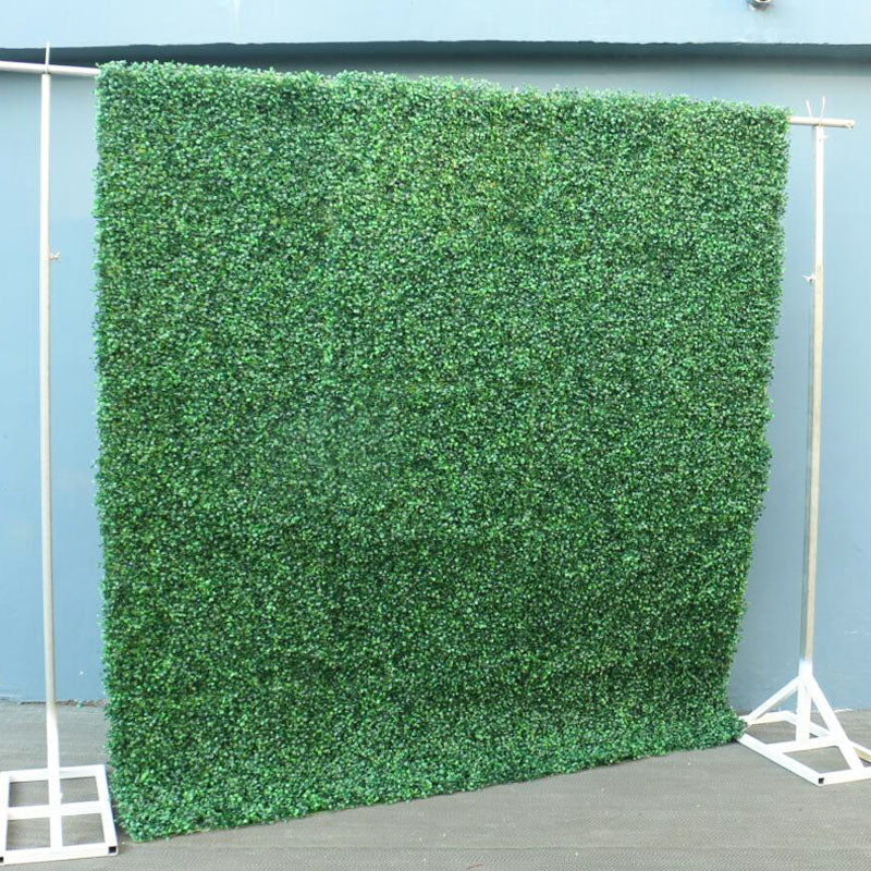 Flowerva New 5D Black Feather Fabric Flower Wall Wedding Backdrop Decor Birthday Party Event Props Window Display Cloth Green Plants Wall