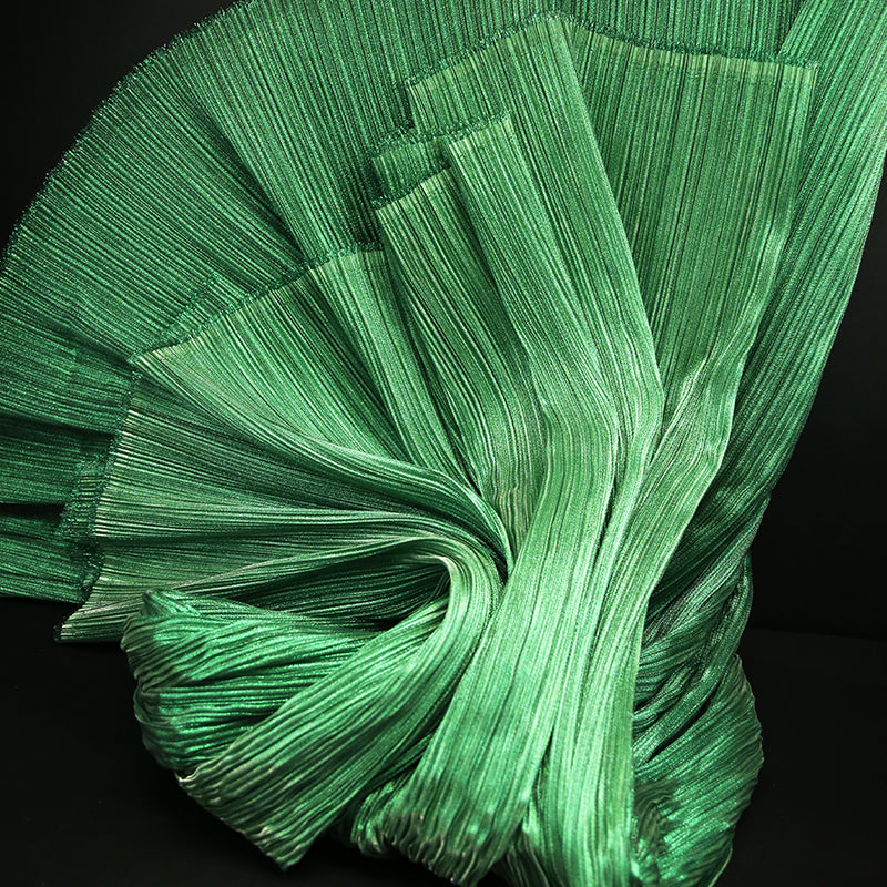 Flowerva Pearl Green Wedding Modeling Stage Decoration Florist Luminous Fabric Fabric Texture Fold Fabric