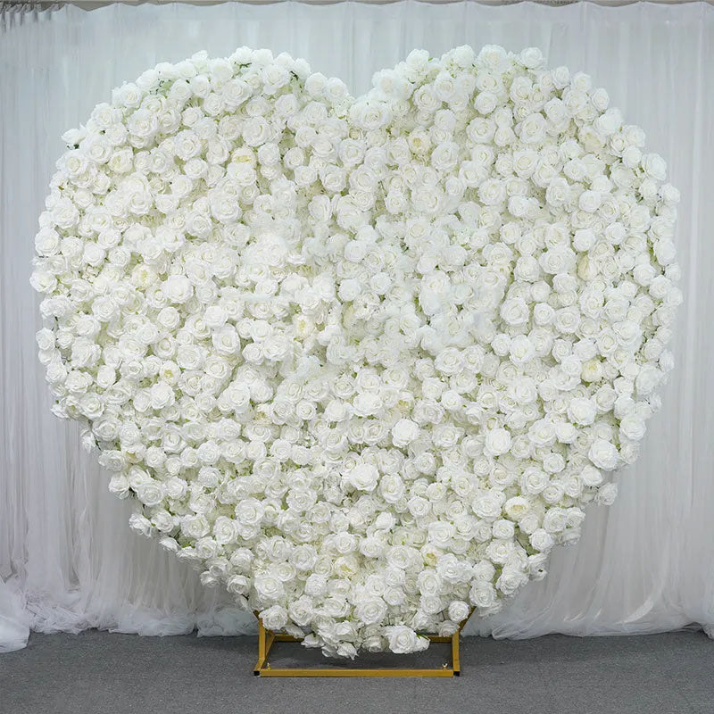 Flowerva nouveau 5D noir plume tissu fleur mur de mariage toile de fond décor fête d'anniversaire événement accessoires fenêtre affichage tissu vert plantes mur