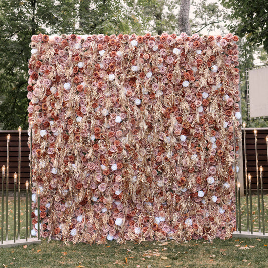 Flowerva Enchanting Pink Floral Wall Decor Wedding Party Decoration Flower Wall