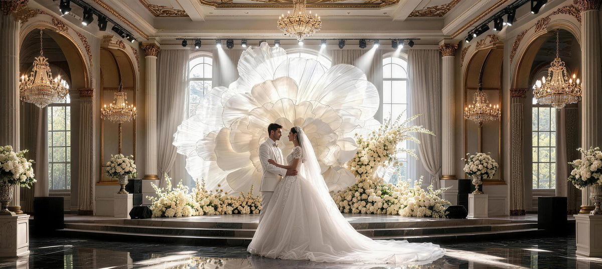How to Style Fabric Flowers for Any Wedding Venue
