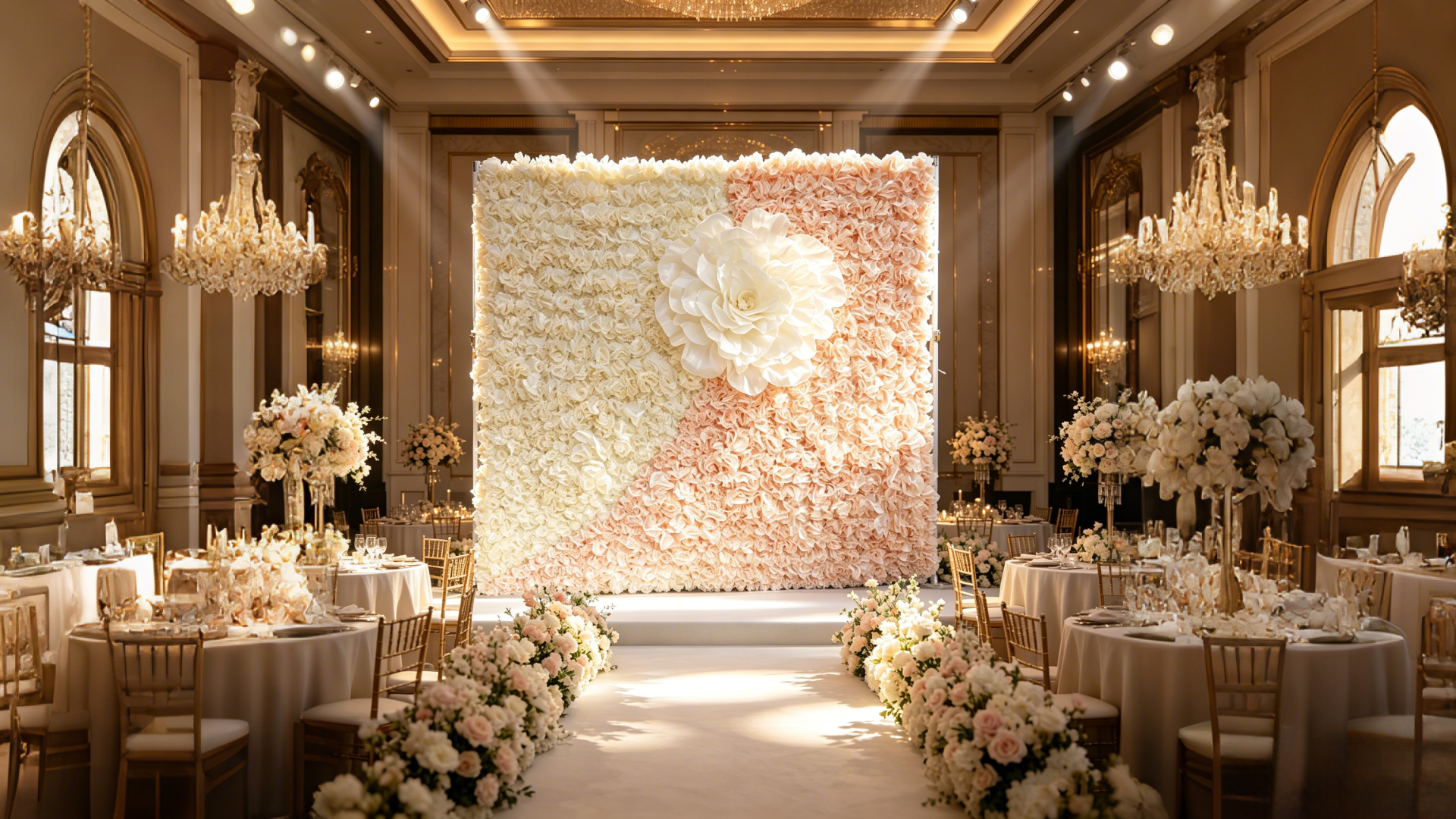 Key Points for Designing Floral Backdrop Walls
