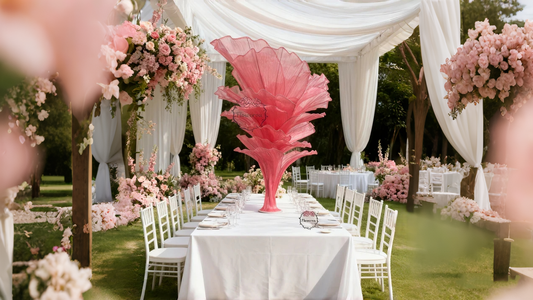 Wedding Fabric Flower Decoration Ideas | Flowerva: Timeless Romance That Never Fades