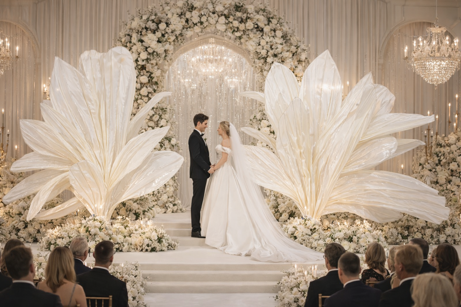 Crafting Moments with Flowerva: The Art of Custom Fabric Wedding Decor