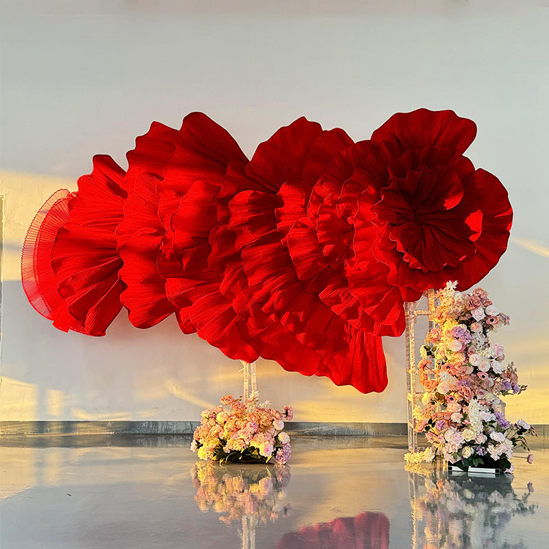 Do you know about fabric decorations, the ones used for wedding event decorations?