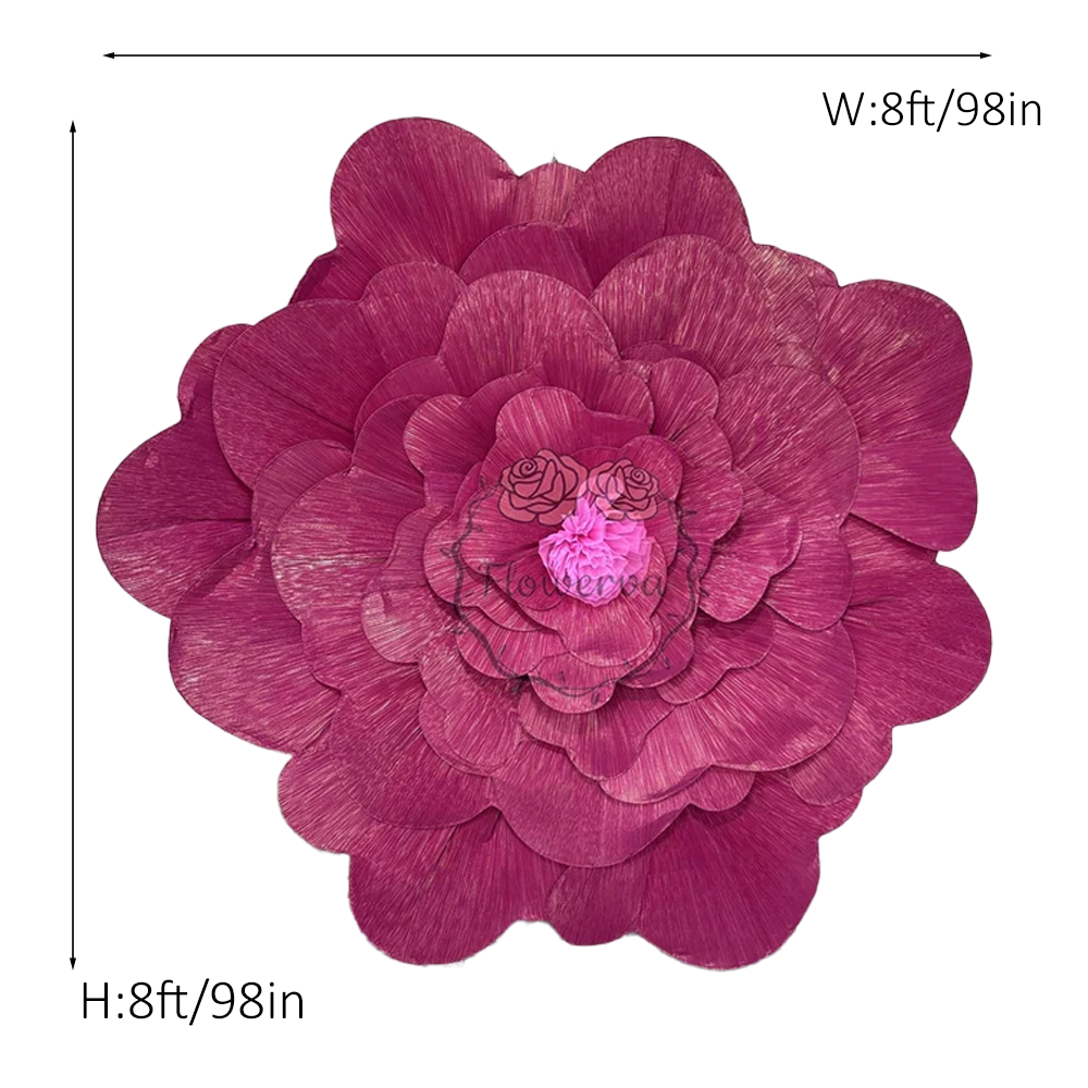 Flowerva Giant Rose Story Wedding Art Installation